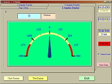 Representación analógica del software del dinamómetro.