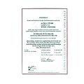 Certificado de calibración ISO para el vibrómetro.