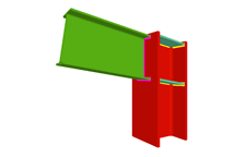 Unin de pilar con dintel empotrado