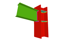 Unin de pilar con dintel empotrado(pilar pasante)