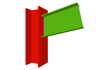 Unin de pilar con dintel articulado(almas coplanarias y pilar pasante) 