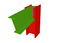 Unin de pilar con dintel articulado al alma del pilar