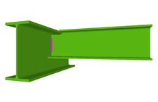 Unin de una viga articulada a otra