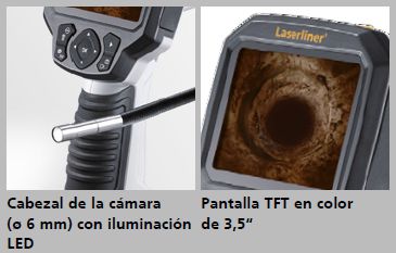 Videoendiscopio de 6 mm de diámetro de cámara con cable de 1.5 metros
