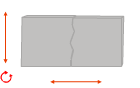 ADesplazamiento en dos direcciones de la pared, con rotación