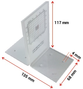 Fisurómetro angular escalón para dos direcciones FI002 Fisurómetro angular escalón para dos direcciones FI002