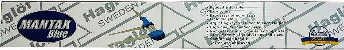Forcípulas con marcado CE Mantax Blue Haglof, mandíbulas desmontables, escala de aluminio no reflectante de perfil plano, graduación en mm en ambas caras Forcípulas con marcado CE Mantax Blue Haglof, mandíbulas desmontables, escala de aluminio no reflectante de perfil plano, graduación en mm en ambas caras